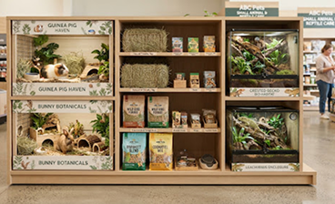Small pet and avian habitat display